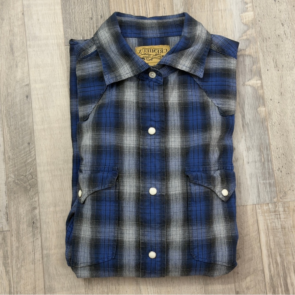 Daniel Cremieux Blue and Gray Plaid Shirt